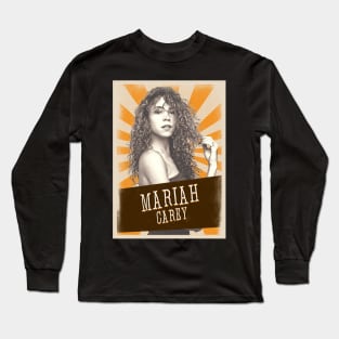 Vintage Aesthetic Mariah Carey 80s Long Sleeve T-Shirt